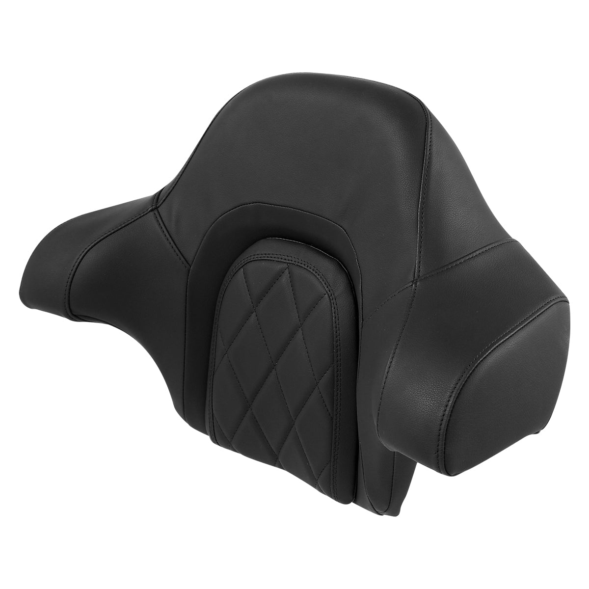 C.C. RIDER Touring Seat Driver Passenger Seat With Backrest For Harley CVO Road Glide Electra Glide Street Glide Road King, Black, 2014-2023