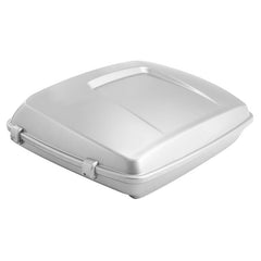 HR3 Charred Steel & Lightning Silver 5.5" Razor Style Touring Trunk Luggage For 14-24 Harley Touring