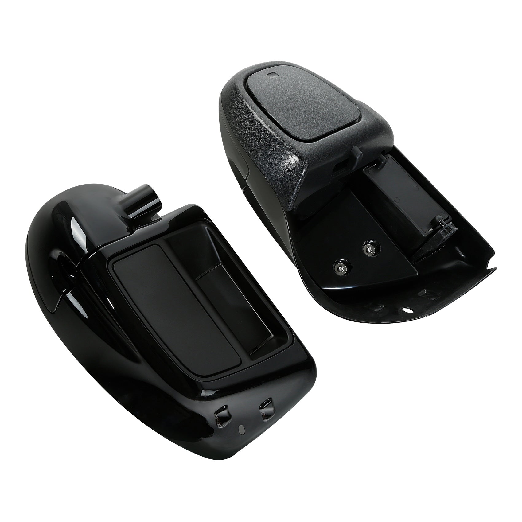 HR3 Black Honeycomb Fade Vented Lower Fairing Kit For Harley Touring models 2014-2024