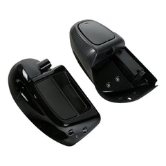 HR3 Black Honeycomb Fade Vented Lower Fairing Kit For Harley Touring models 2014-2024