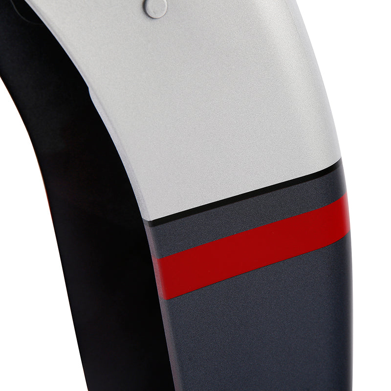 HR3 Charred Steel & Lightning Silver Motorcycle 18" Wide Tire Front Mudguard Fender For Harley Touring Models 2014-2023