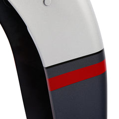 HR3 Charred Steel & Lightning Silver Motorcycle 18" Wide Tire Front Mudguard Fender For Harley Touring Models 2014-2023