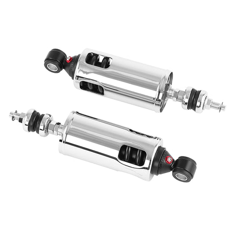 Custom Chrome Rear Suspension Heavy Duty Shocks For Harley Softail Fatboy Slim Deluxe 00-17 16