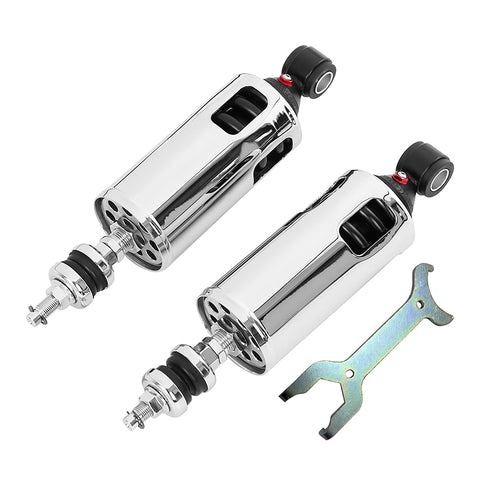 Custom Chrome Rear Suspension Heavy Duty Shocks For Harley Softail Fatboy Slim Deluxe 00-17 16