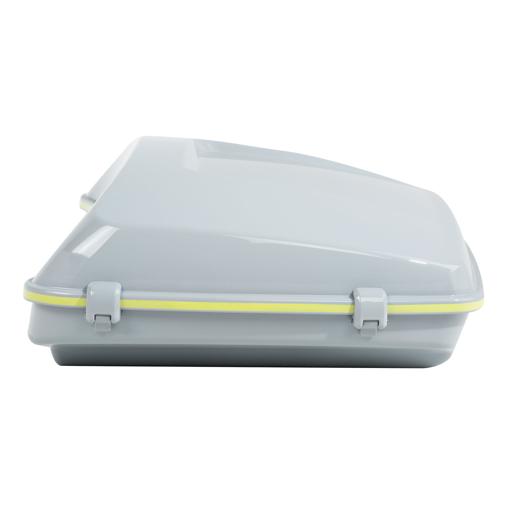 HR3 Apple Green / White Gray 5.5" Razor Style Touring Trunk Luggage For 14-24 Harley Touring