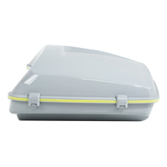 HR3 Apple Green / White Gray 5.5" Razor Style Touring Trunk Luggage For 14-24 Harley Touring