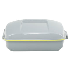 HR3 Apple Green / White Gray 10.7" Chopped Style Touring Trunk Luggage For 14-24 Harley Touring