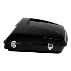 HR3 Black Earth & Vivid Black 5.5" Razor Style Touring Trunk Luggage For 14-24 Harley Touring