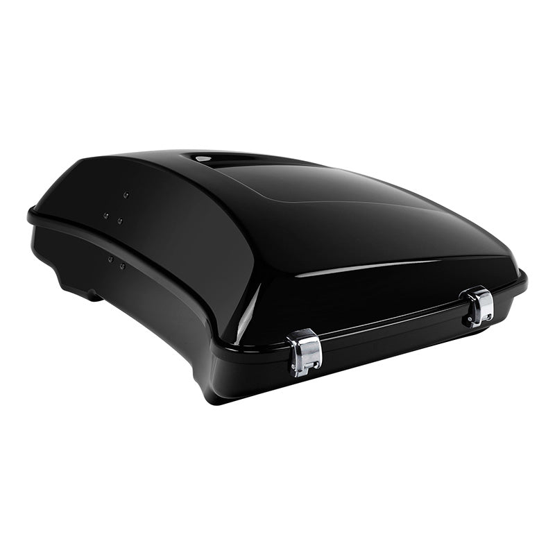 HR3 Black Earth & Vivid Black 5.5" Razor Style Touring Trunk Luggage For 14-24 Harley Touring
