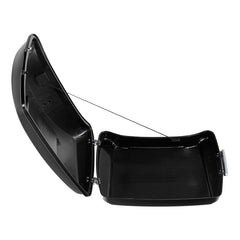 HR3 Black Earth & Vivid Black 5.5" Razor Style Touring Trunk Luggage For 14-24 Harley Touring