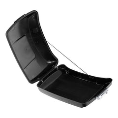 HR3 Black Earth & Vivid Black 5.5" Razor Style Touring Trunk Luggage For 14-24 Harley Touring