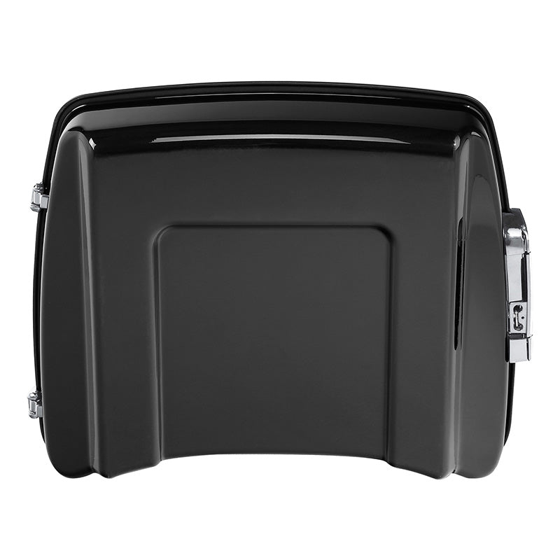 HR3 Black Earth & Vivid Black 5.5" Razor Style Touring Trunk Luggage For 14-24 Harley Touring