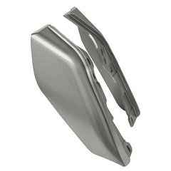 HR3 Billet Silver / Vivid Black Mid-Frame Air Deflectors For Harley Touring and Trike Models 09-24