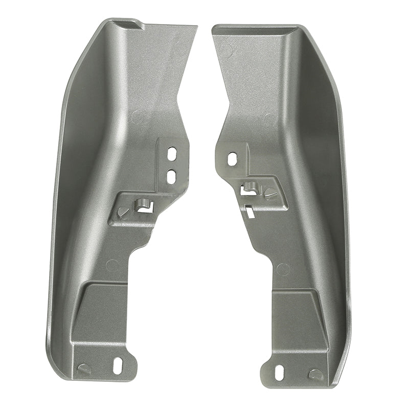 HR3 Billet Silver / Vivid Black Mid-Frame Air Deflectors For Harley Touring and Trike Models 09-24