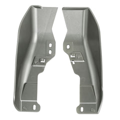 HR3 Billet Silver / Vivid Black Mid-Frame Air Deflectors For Harley Touring and Trike Models 09-24