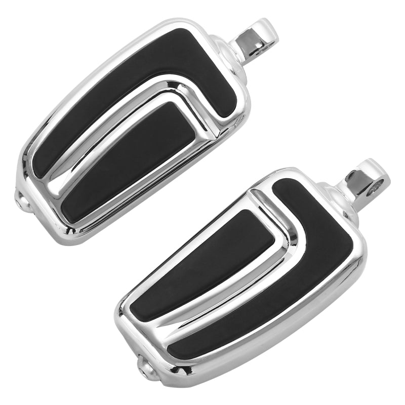 Santee Highway Male Mount Footpeg Footrest Gloss Black Chrome Fit For Harley Touring Sportster