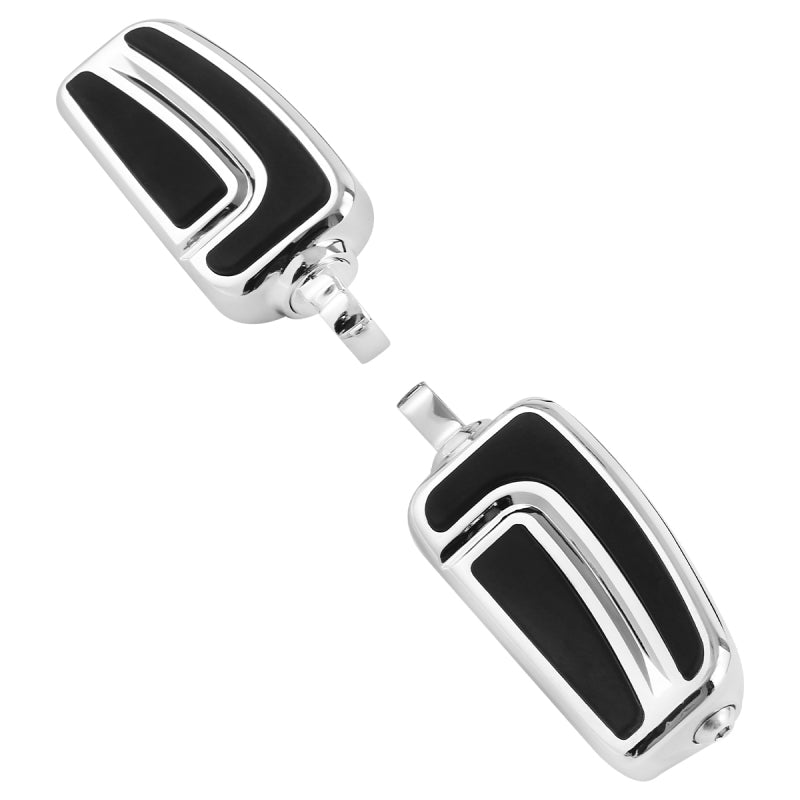 Santee Highway Male Mount Footpeg Footrest Gloss Black Chrome Fit For Harley Touring Sportster