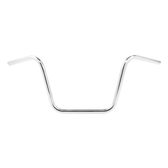 Santee Chrome 1" Ape Hanger Handlebars 12” rise, 34.5” width, 8” center Fit For Harley