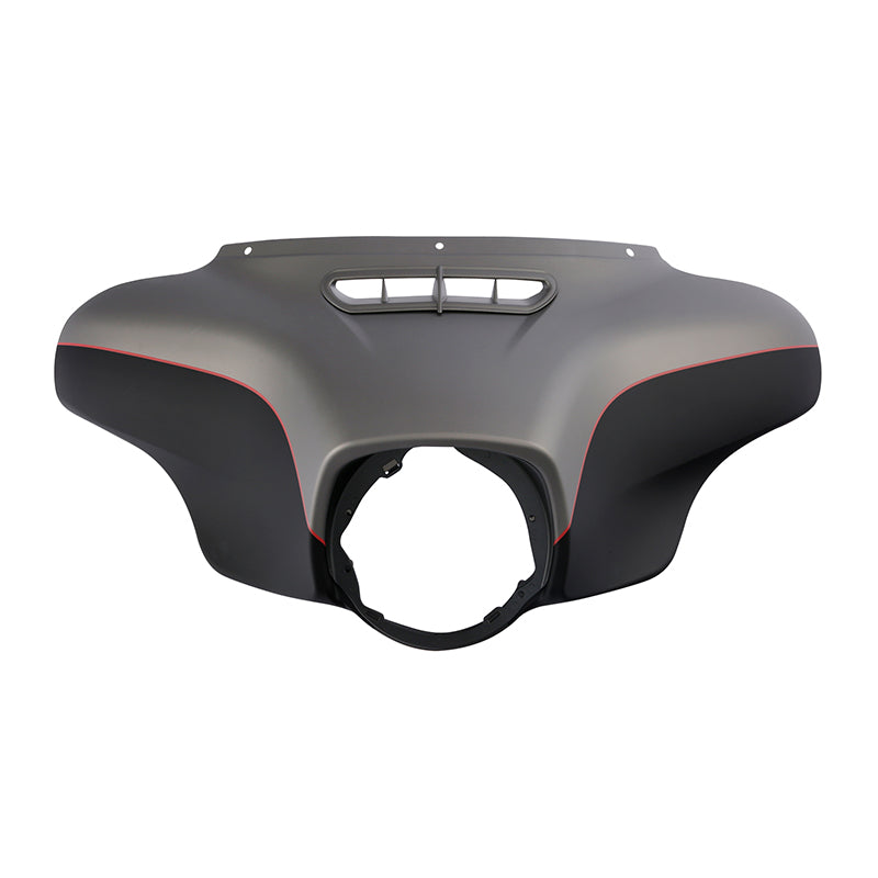 HR3 Industrial Gray Denim / Black Denim Outer Batwing Fairing Cowl Upper