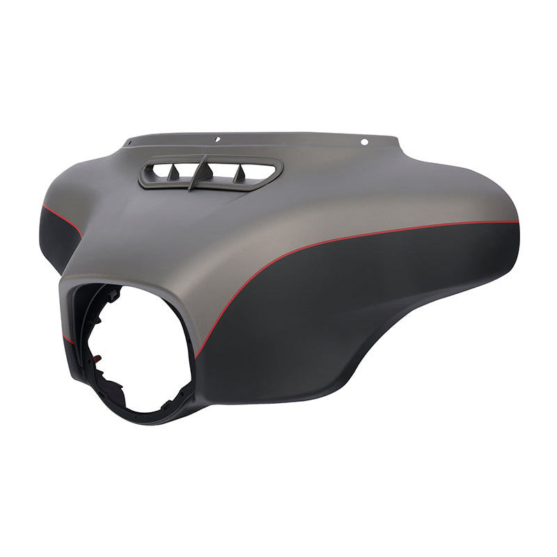 HR3 Industrial Gray Denim / Black Denim Outer Batwing Fairing Cowl Upper