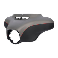 HR3 Industrial Gray Denim / Black Denim Outer Batwing Fairing Cowl Upper