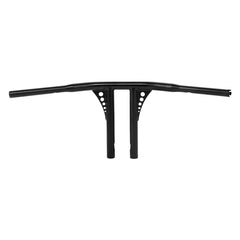 Santee 10" Rise 1.25" T-Bar Straight-Up Handlebar Chrome Gloss Black Fit For Harley 3.5 C to C Hole