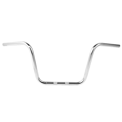 Santee 1" Ape Hanger Bar 12" Rise Handlebar Knurled & Pre-drilled Chrome Fit For Harley