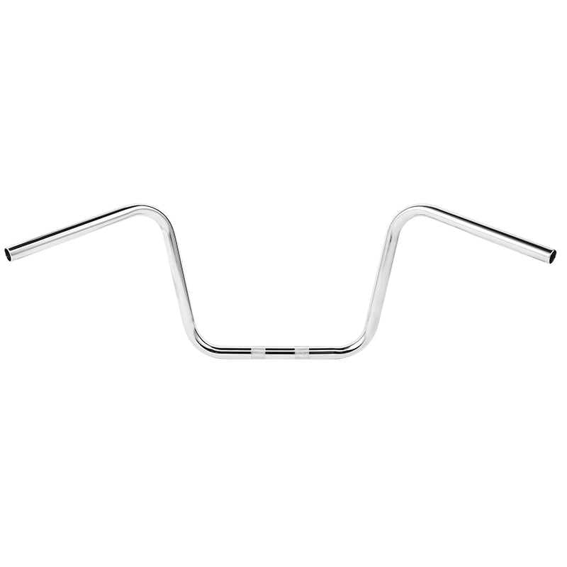 Santee 1" Ape Hanger Bar 12" Rise Handlebar Knurled & Pre-drilled Chrome Fit For Harley