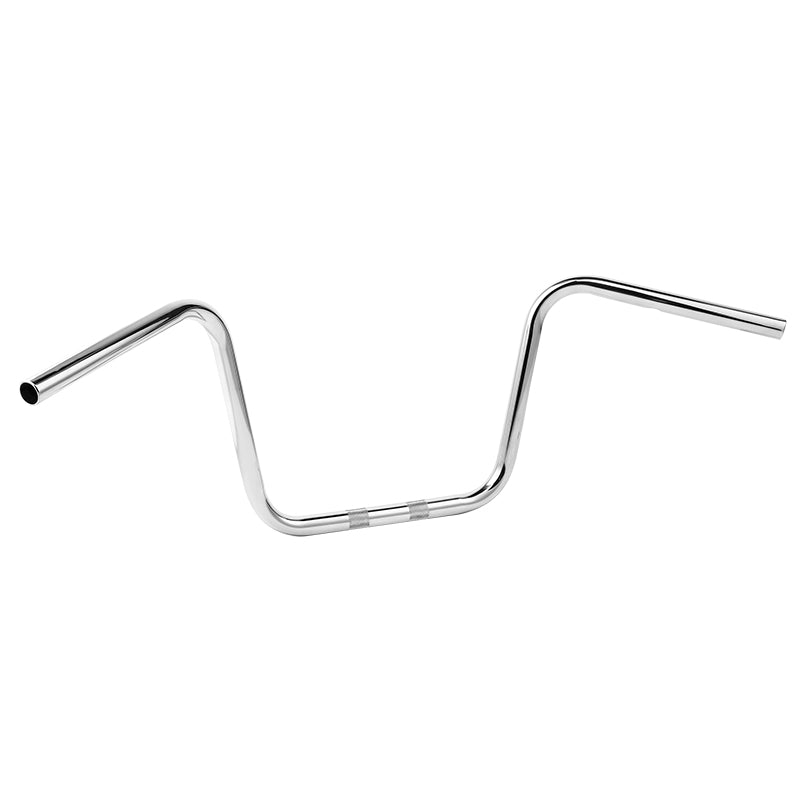 Santee 1" Ape Hanger Bar 12" Rise Handlebar Knurled & Pre-drilled Chrome Fit For Harley