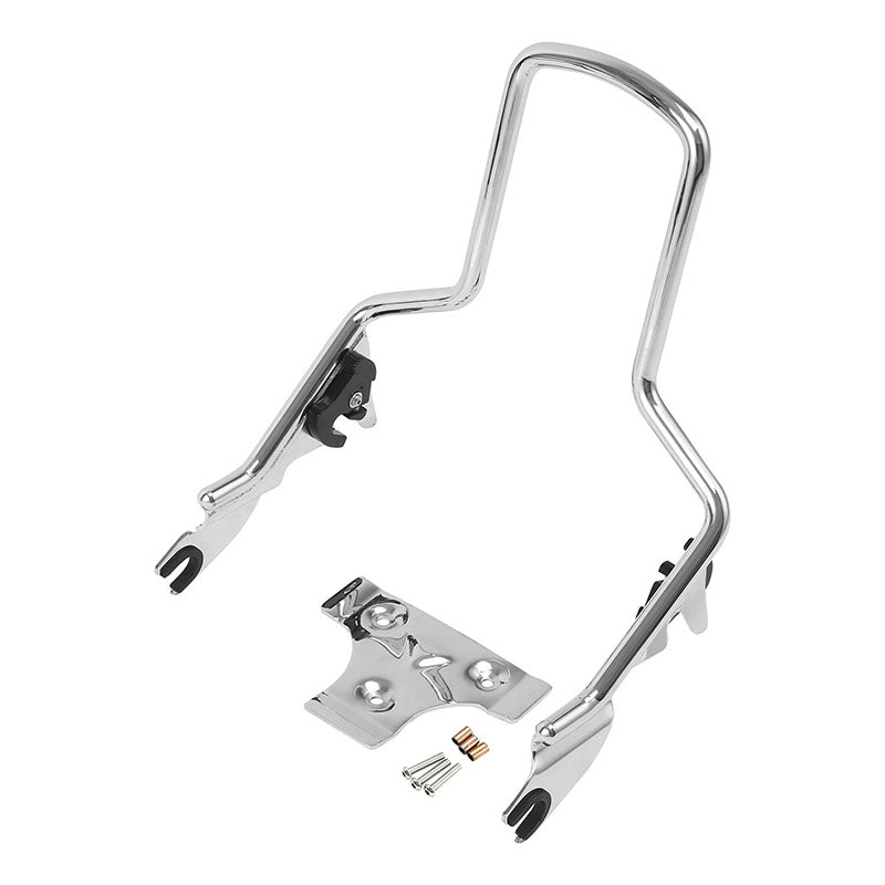 Sissy Bar Upright Detachable Sissy Bar Passenger Backrest For Harley Touring Street Glide Road King, 2009-Later