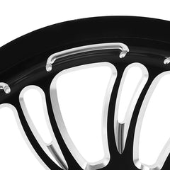 Custom Chrome Rear Wheel Belt Pulley Sprocket T68*25"Fits For Harley Touring 2009-2023 Non ABS Black Anodized
