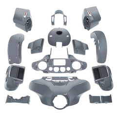 HR3 Gunship Gray Complete Body Fairing Kit For Harley CVO Street Glide FLHXSE 14-23