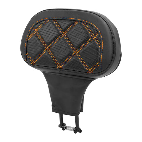 C.C. RIDER Touring Seat Driver Passenger Seat With Backrest For Harley Glide Street Glide Road King Road Glide Electra Glide, Black Red, 2014-2023