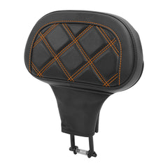 C.C. RIDER Touring Seat Driver Passenger Seat With Backrest For Harley Glide Street Glide Road King Road Glide Electra Glide, Black Red, 2014-2023