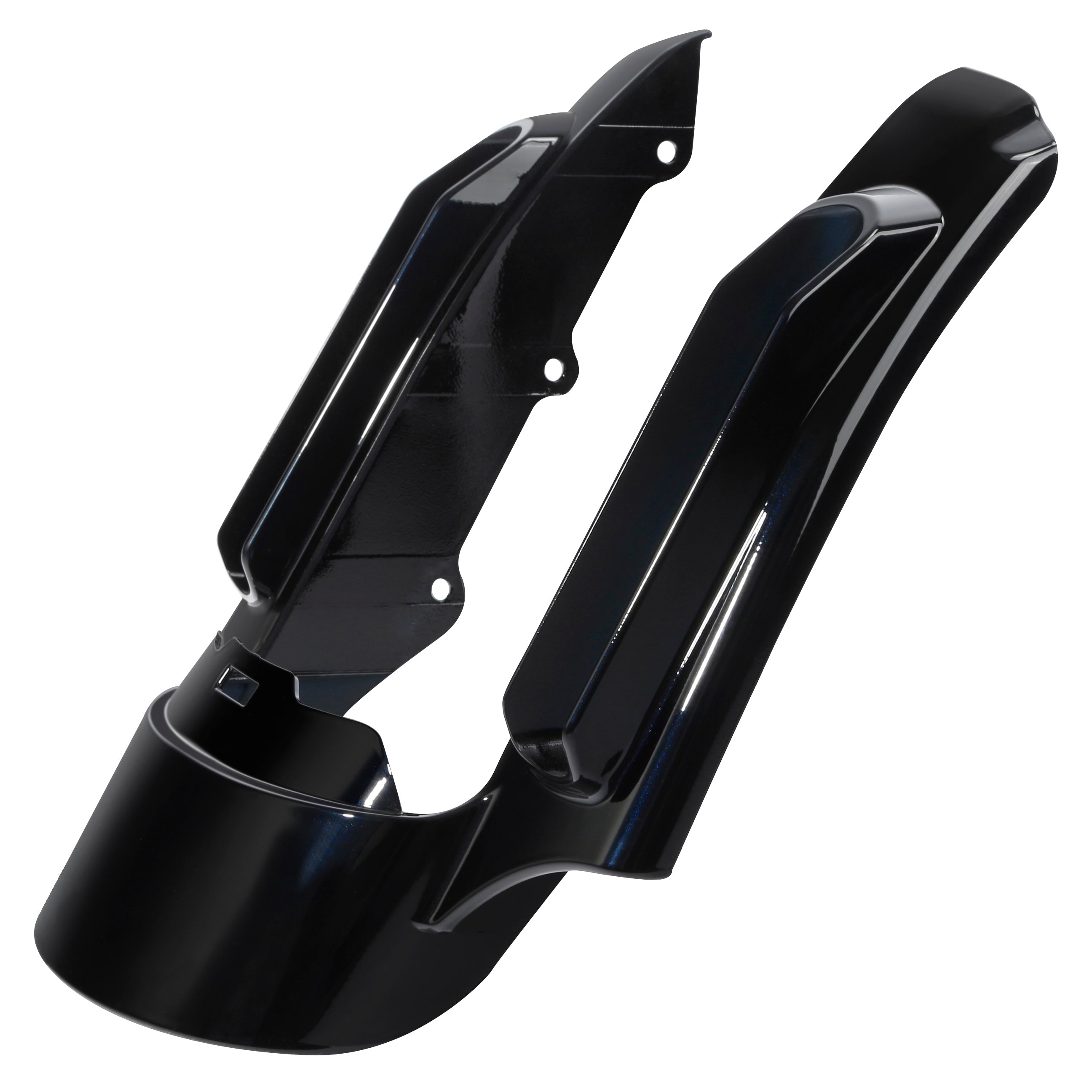 HR3 Mako Shark Fade CVO STYLE Rear Fender Filler Panel For Harley Touring Model 2014-2023
