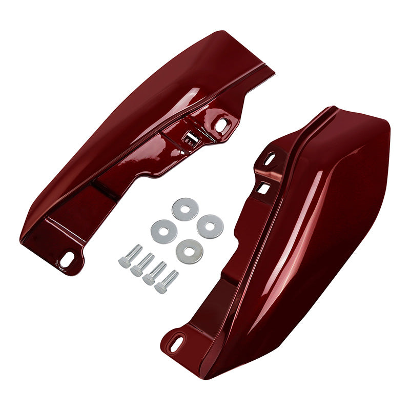 HR3 Mysterious Red Sunglo Mid-Frame Air Deflectors For Harley Touring and Trike Models 09-24