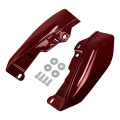 HR3 Mysterious Red Sunglo Mid-Frame Air Deflectors For Harley Touring and Trike Models 09-24