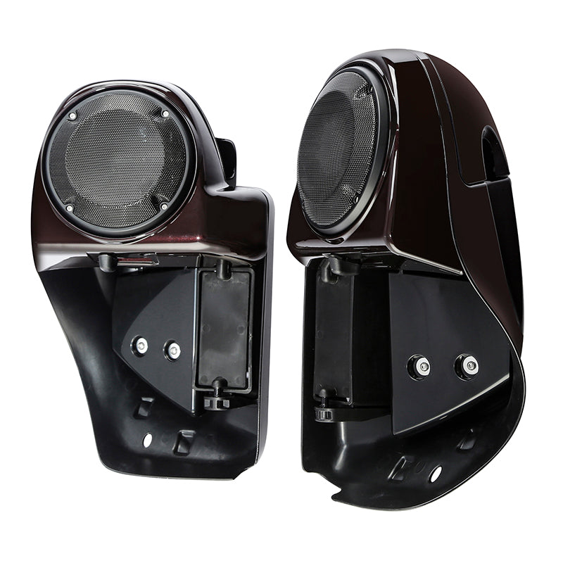 HR3 Black Forest Vented Lower Fairing Kit With 6.5" Speaker Pods For Harley Touring models 2014-2024