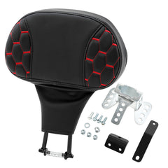 C.C. RIDER Rider Backrest 2 Up Seat Driver Backrest Pad For Harley Touring CVO Street Glide Road Glide Electra Glide Road King, 1988-2025