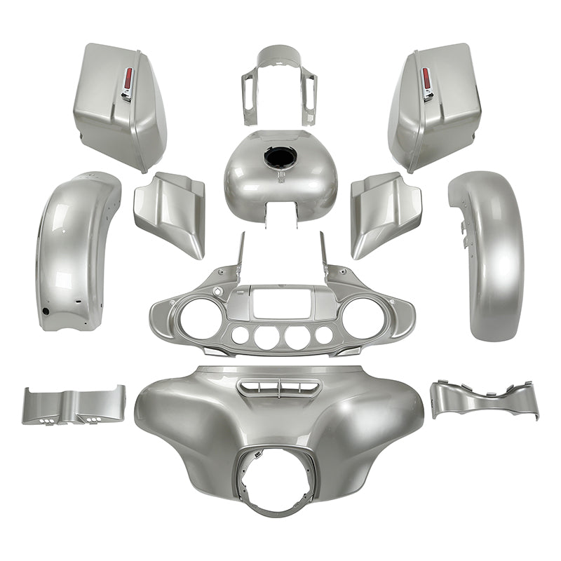 HR3 Silver Fortune Complete Body Fairing Kit For Harley Street Glide FLHX 14-23