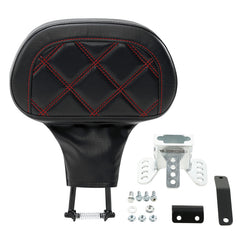 C.C. RIDER Rider Backrest 2 Up Seat Driver Backrest Pad Aztec For Harley Touring CVO Street Glide Road Glide Electra Glide Road King, 1988-2025