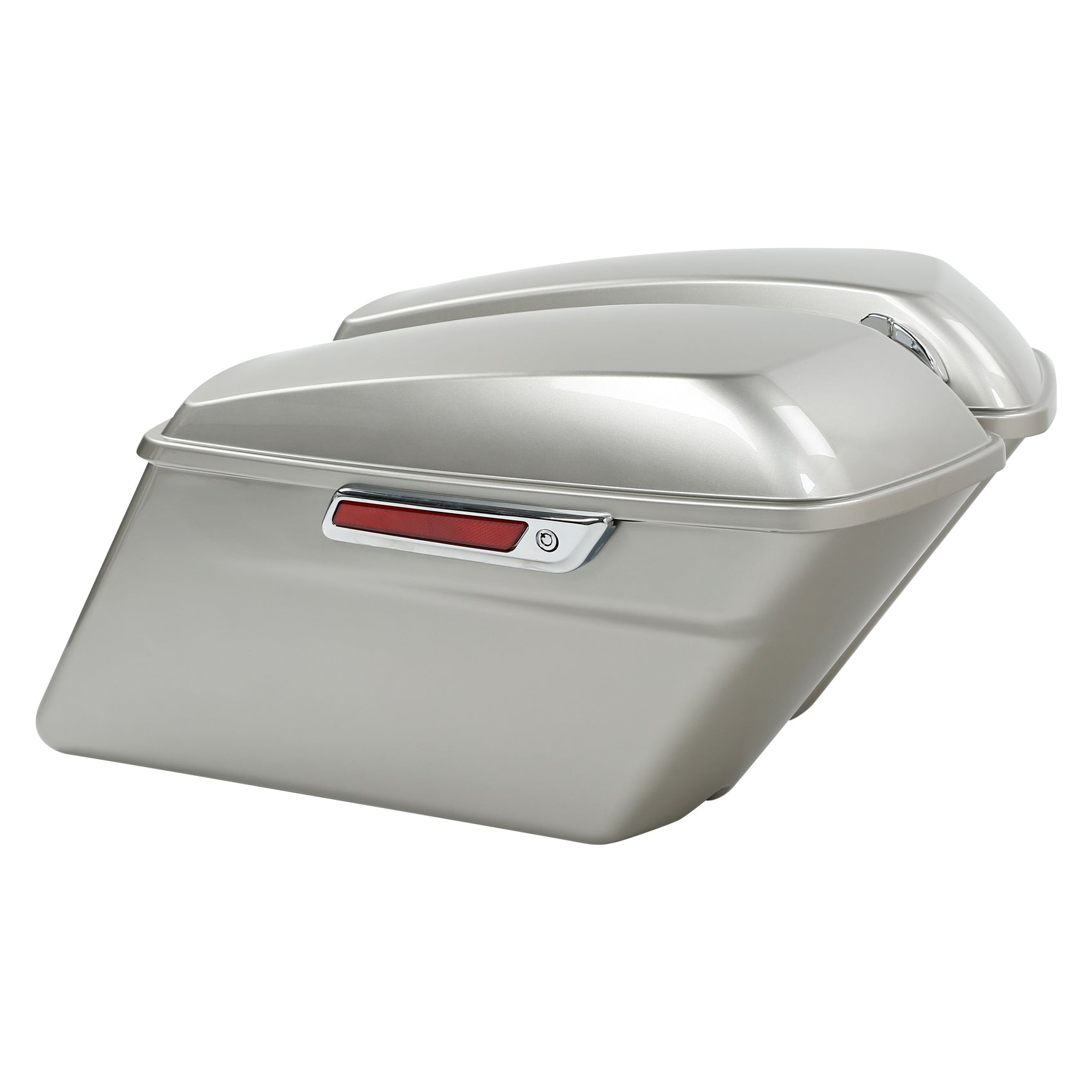 HR3 Silver Fortune Hard Saddlebags Harley Hard Bags (Regular) For 14-23 Harley Touring