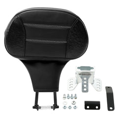 C.C. RIDER Rider Backrest 2 Up Seat Driver Backrest Pad For Harley Touring CVO Street Glide Road Glide Electra Glide Road King, 1988-2025