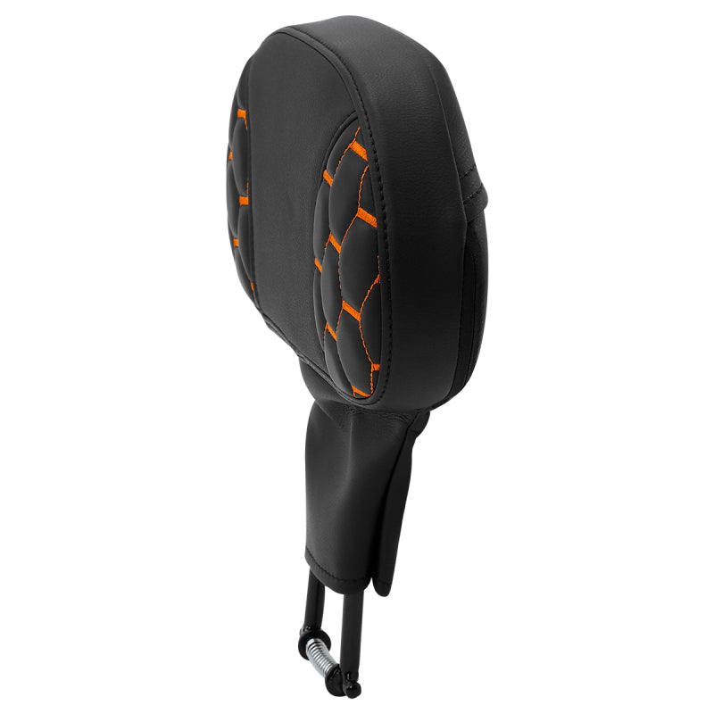 C.C. RIDER Rider Backrest 2 Up Seat Driver Backrest Pad For Harley Touring CVO Street Glide Road Glide Electra Glide Road King, 1988-2025