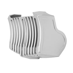 HR3 Candy Red / Silver Honeycomb Fade Harley Oil Cooler Cover For Harley Touring 2017-2023