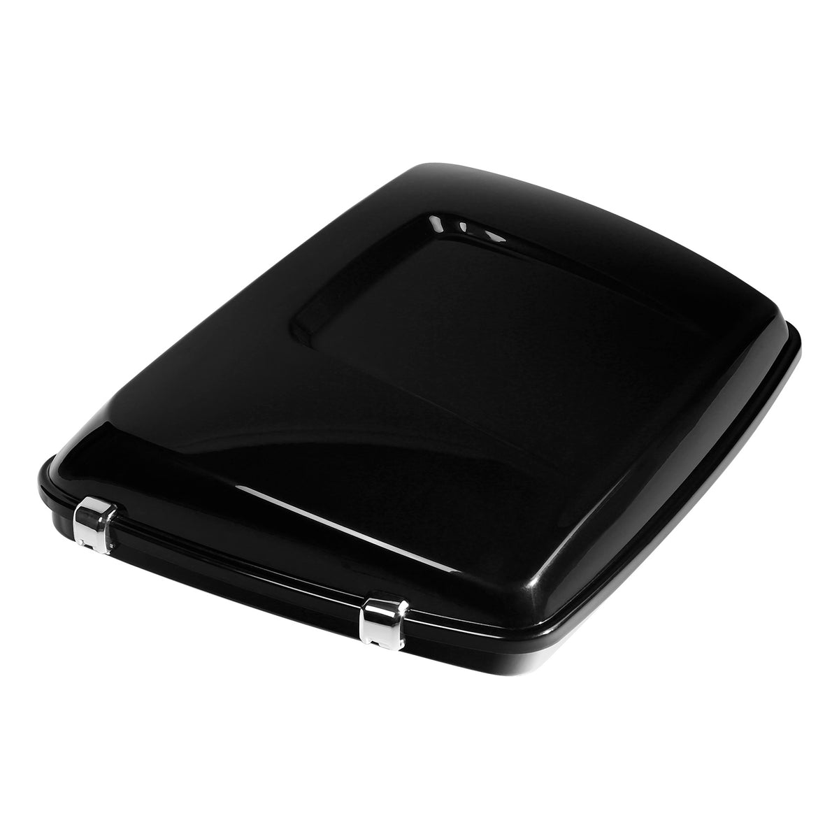HR3 Black Tempest 5.5" Razor Style Touring Trunk Luggage For 14-24 Harley Touring