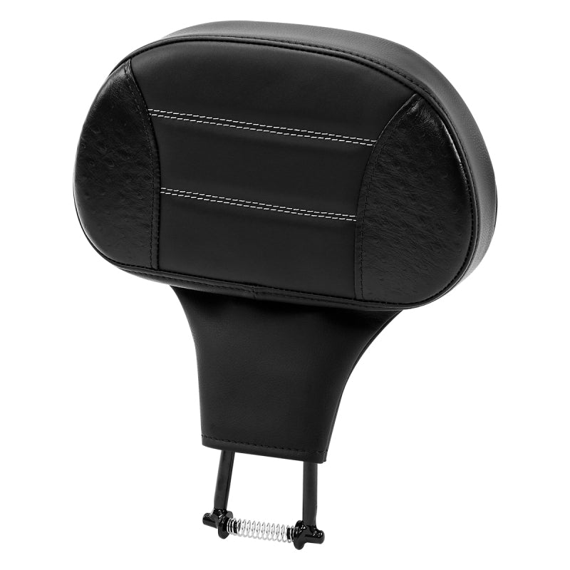 C.C. RIDER Rider Backrest 2 Up Seat Driver Backrest Pad For Harley Touring CVO Street Glide Road Glide Electra Glide Road King, 1988-2025