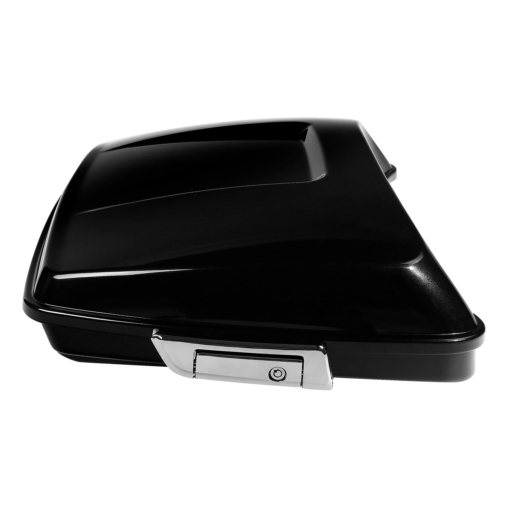 HR3 Black Tempest 5.5" Razor Style Touring Trunk Luggage For 14-24 Harley Touring