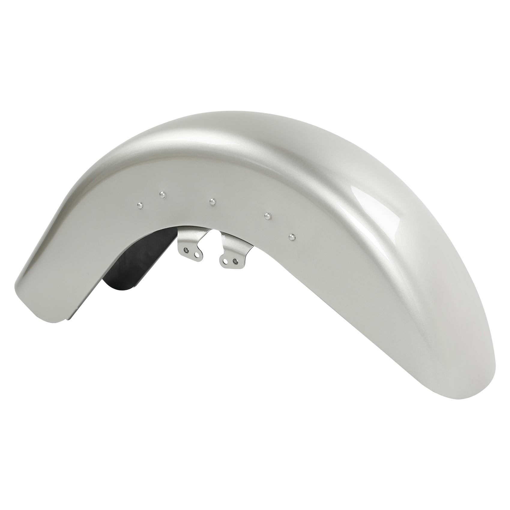 HR3 Silver Fortune Motorcycle 18" Wide Tire Front Mudguard Fender For Harley Touring Models 2014-2023