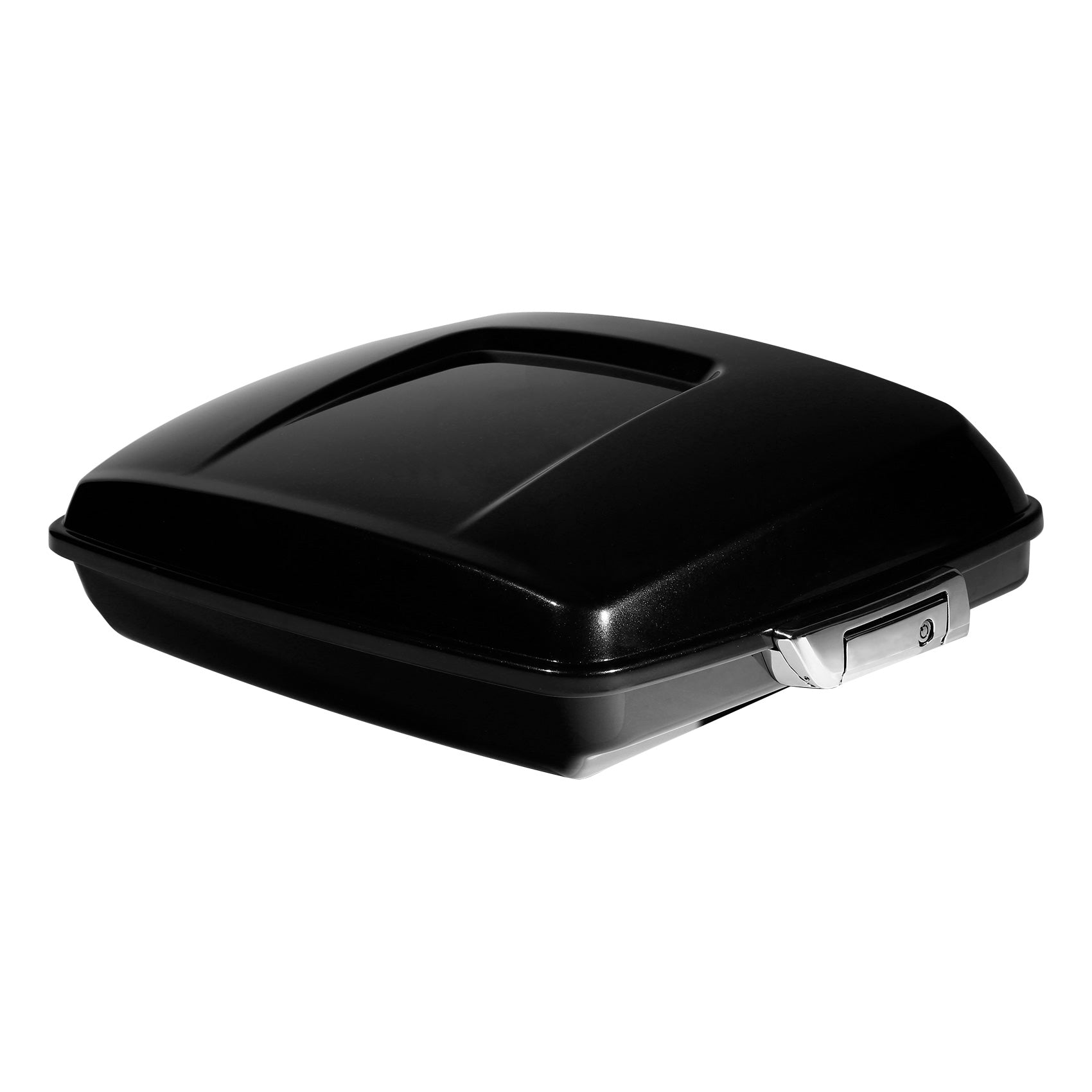 HR3 Black Tempest 5.5" Razor Style Touring Trunk Luggage For 14-24 Harley Touring